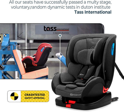 Kinderkraft Isofix Vado Car Seat, Group 0+/1/2, H-Guard, Black