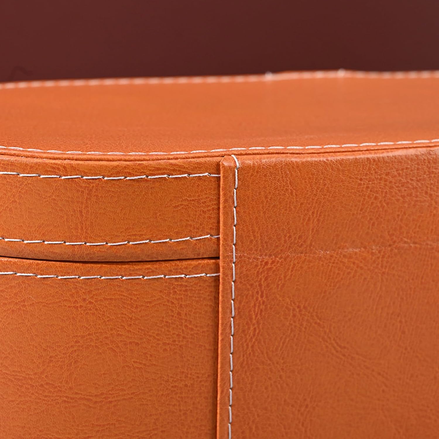 Orange PU Leather Hair Dryer Travel Storage Case – 33.5x13.5x13cm