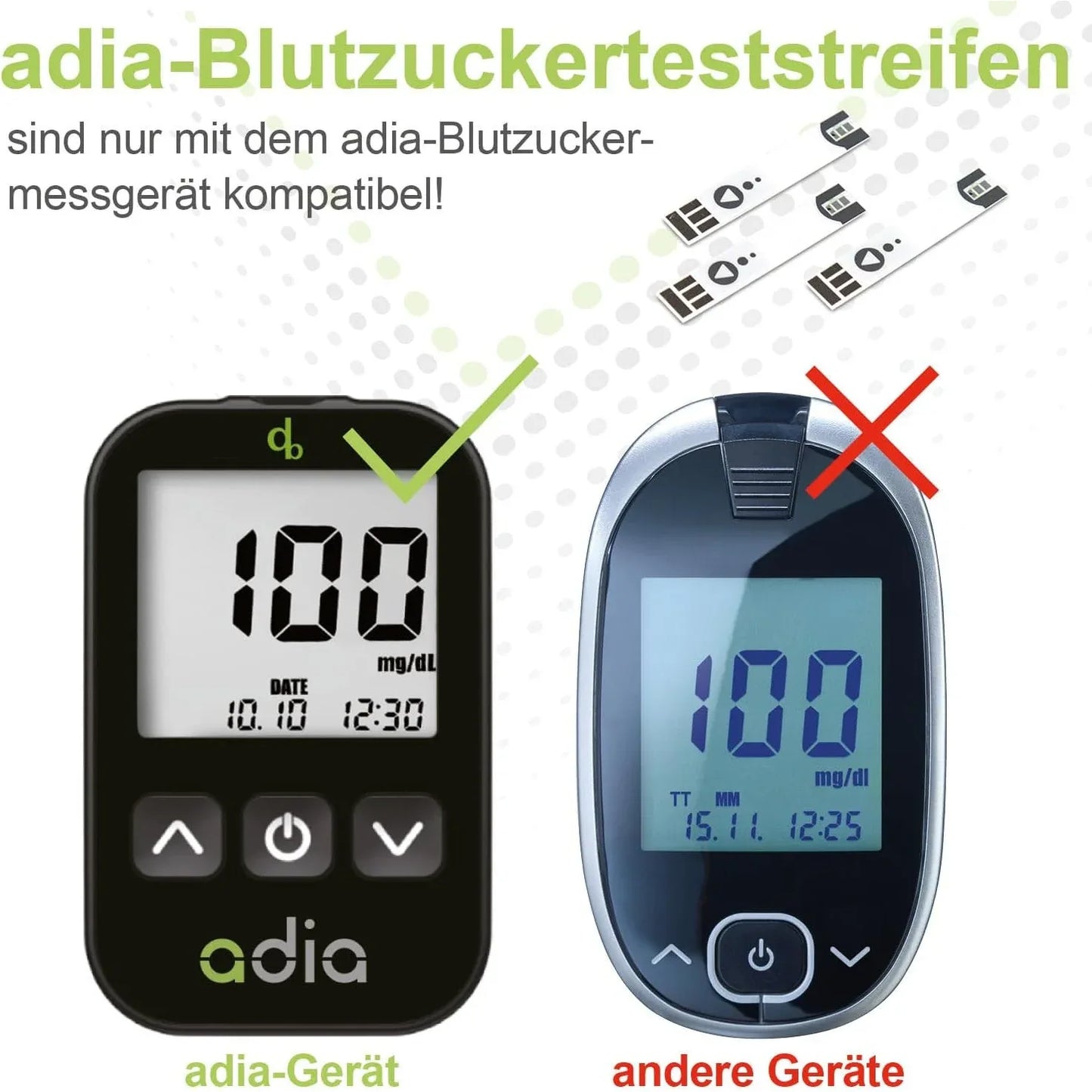 adia Blood Glucose Test Strips 50-Pack Affordable Accurate Diabetes Monitoring - Gomix Brands Outlet