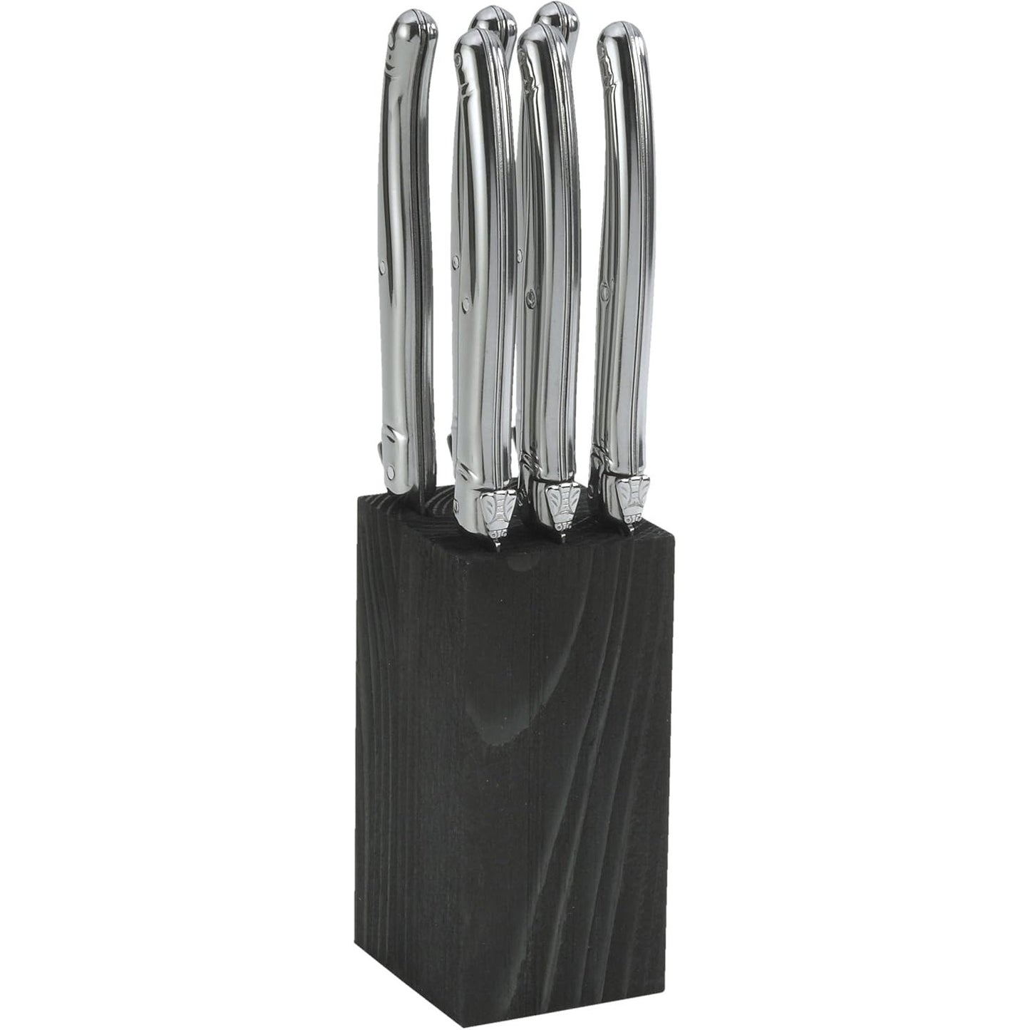 Laguiole Jean Dubost 6-Piece Stainless Steel Steak Knife Set – Premium French Cutlery