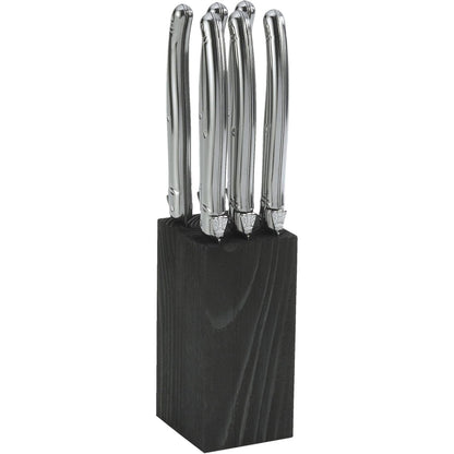 Laguiole Jean Dubost 6-Piece Stainless Steel Steak Knife Set – Premium French Cutlery