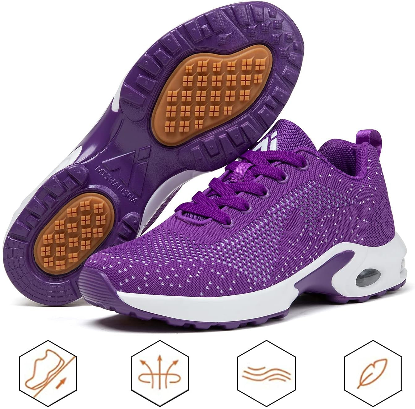 Mishansha Women's Air Sports Lightweight Breathable Non-Slip Running Shoes