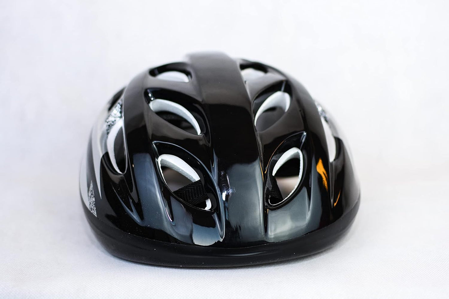 Lightweight Black & Silver All‑Sport Cycling Helmet for Adults