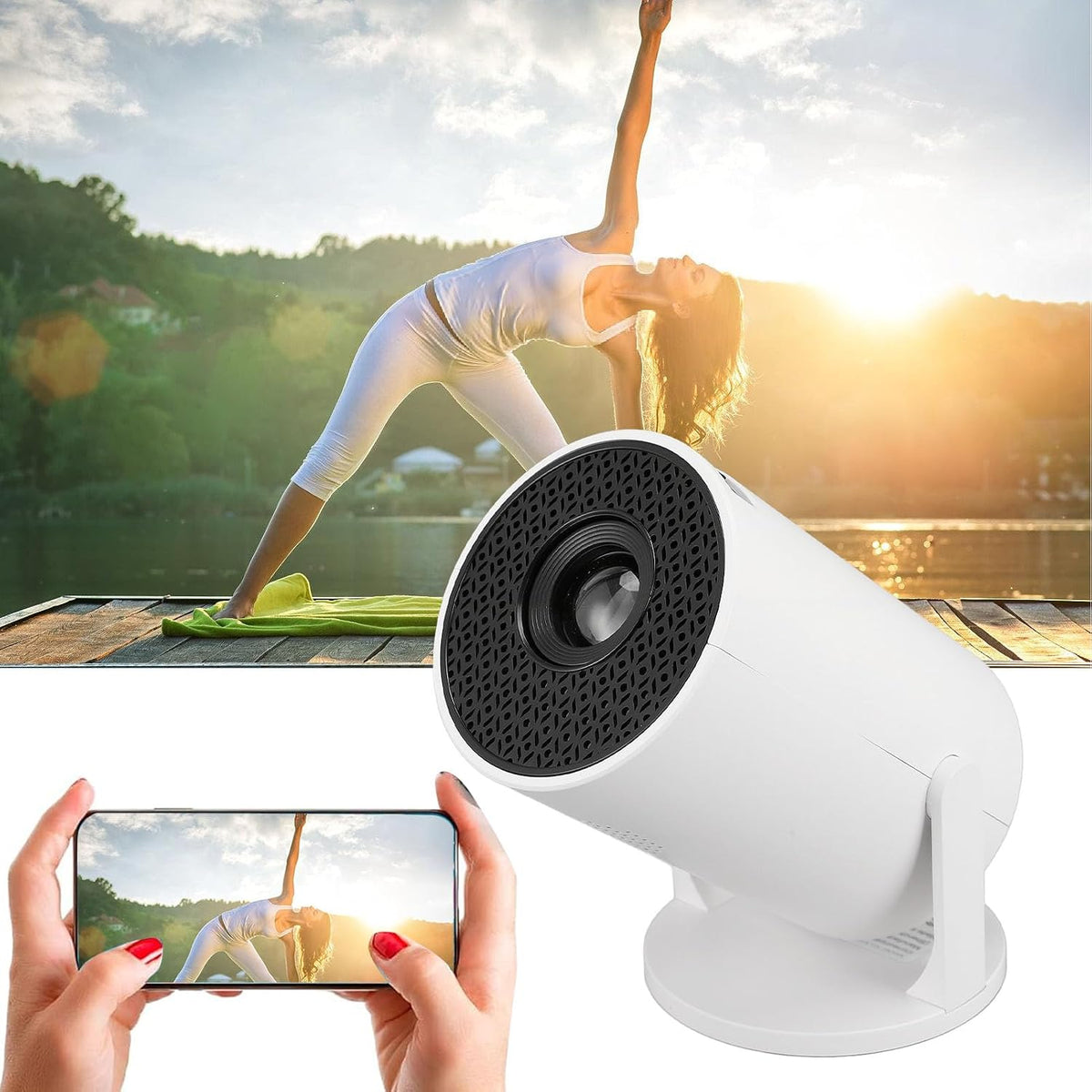 SENECESLI SENECESLI8dwm25kg91 Mini Portable Movie Projector White