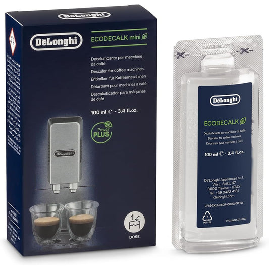 De'Longhi EcoDecalk 100ml Eco-Friendly Natural Limescale Coffee Machine Descaler