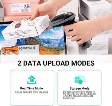 Tera Pro Series L0013B-OG Wireless 1D Barcode Scanner with Bluetooth and USB - Gomix Brands Outlet