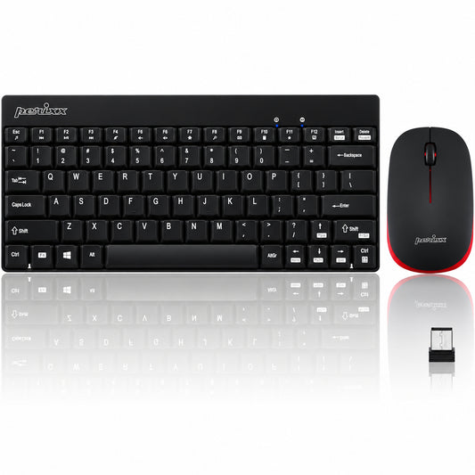 Perixx PERIDUO-712B Wireless Mini Keyboard and Mouse Set