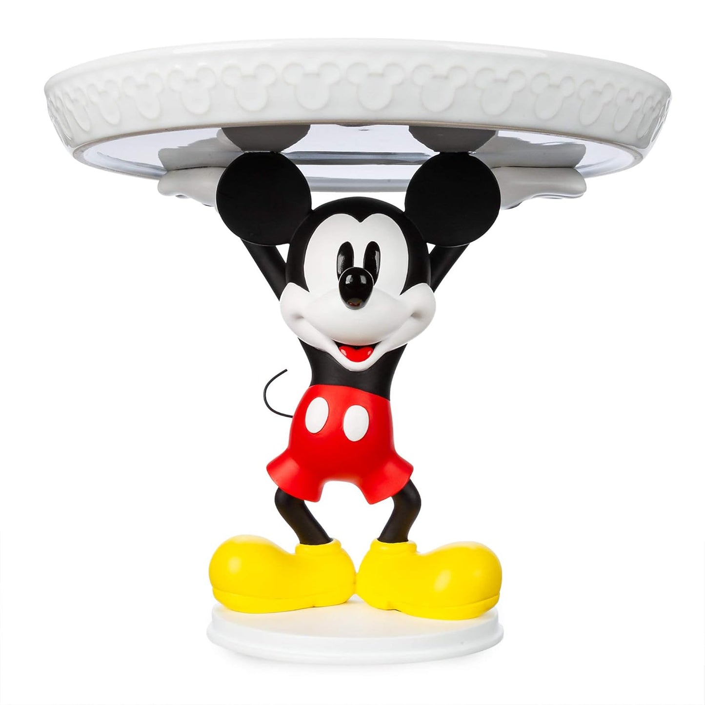 Disney Mickey Mouse Cake Stand with Glossy Ceramic Tray