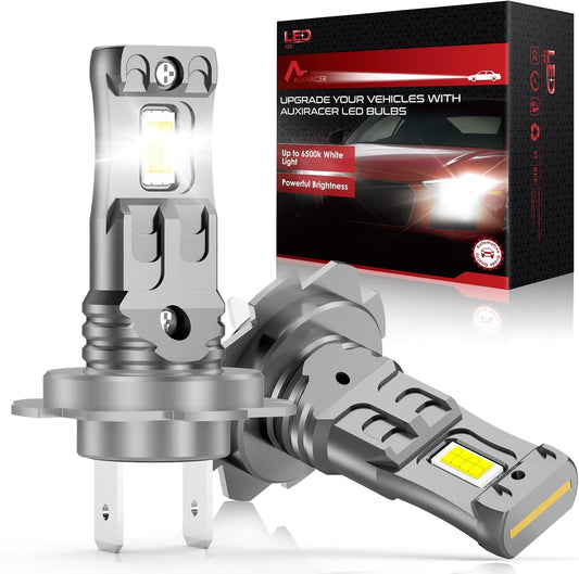AUXIRACER H7 LED Headlight Bulb 6500K 600% Automotive