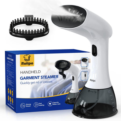 Rolipo Portable Garment Steamer with 400ml Water Tank, 2000W Power