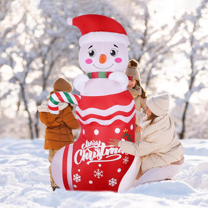 NUZEKY 40807VEQHVQ4O8U Inflatable Snowman 2.4m