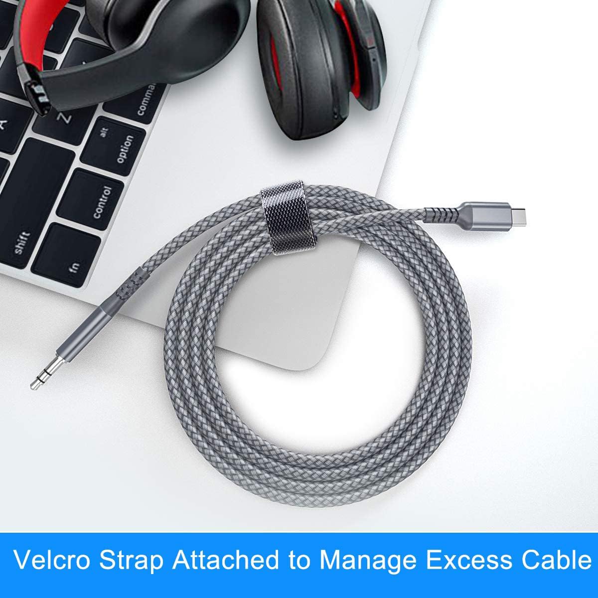 Elebase USB C to 3.5mm Aux Cable 1.2m