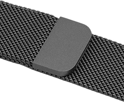 Jectse 20mm Metal Mesh Watch Band for Vivoactive HR Black