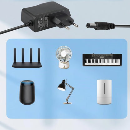 Pmqs 12V 1A Power Supply Adapter DC 12W Universal AC 100-240V 50/60Hz
