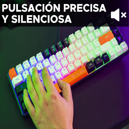 G‑Lab Keyz Hydrogen 60% RGB Backlit Silent Mini Gaming Keyboard
