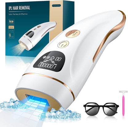 Paonies IPL Hair Removal Device With Freezing Function 9 Energy Levels 1000000 Flashes