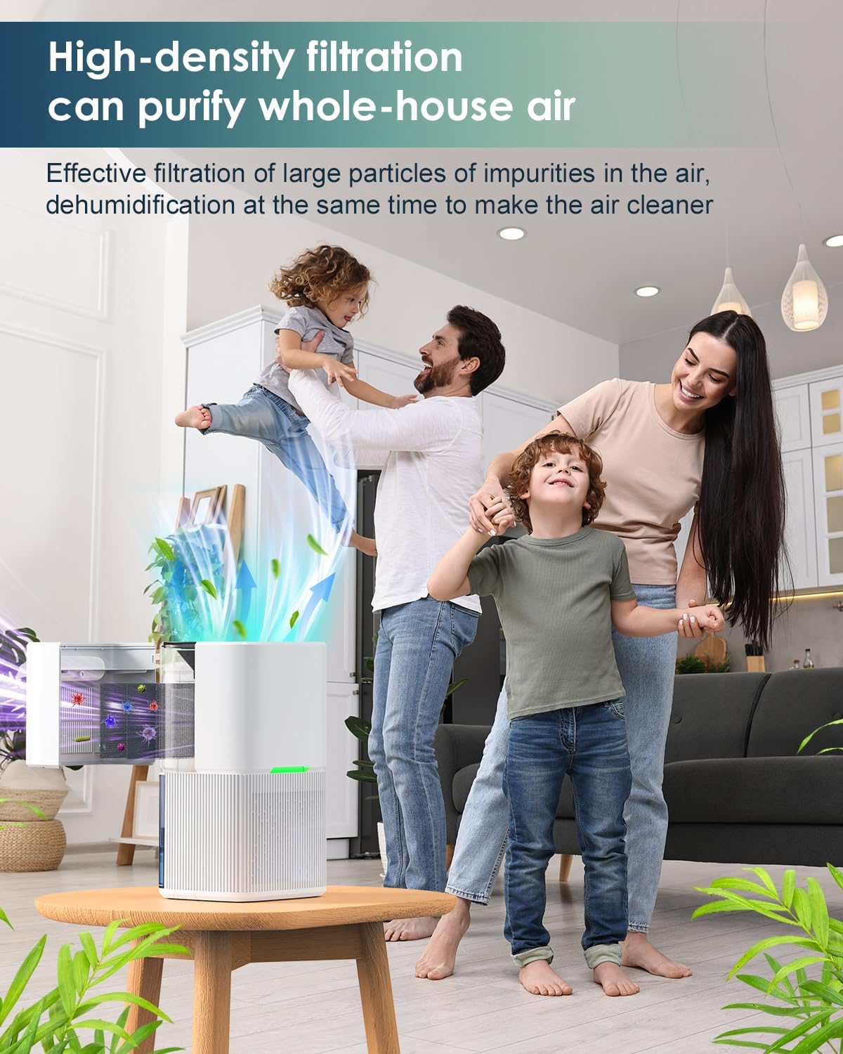 CAIKEZI D3 1600ml Dehumidifier with Auto Shut Off and Defrost White