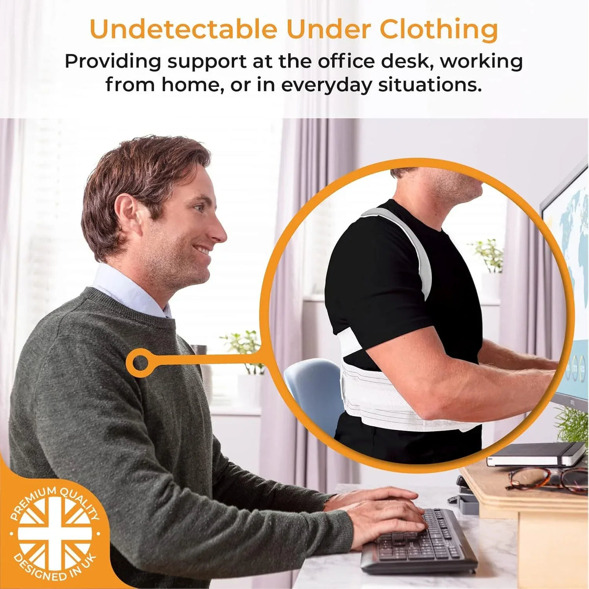 Premium Invisible Breathable Back Posture Corrector for Men & Women - Gomix Brands Outlet