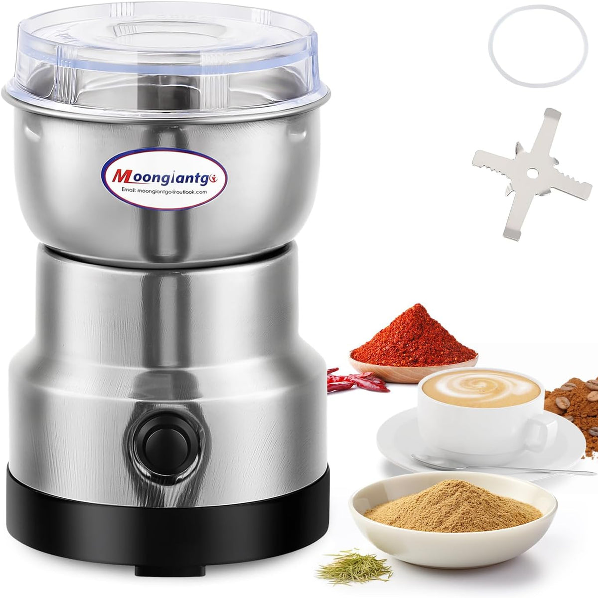 Moongiantgo MG-QY-10 Electric Coffee Grinder 200W