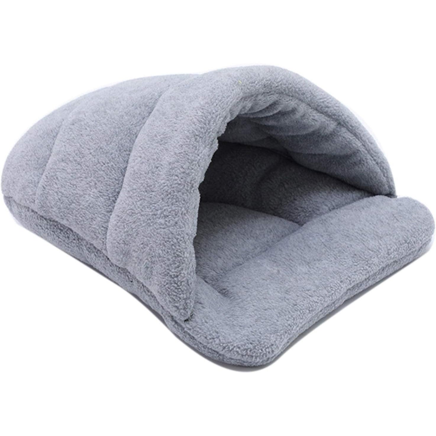 Cozy Light Gray Boot-Shaped Pet Bed for Dogs and Cats