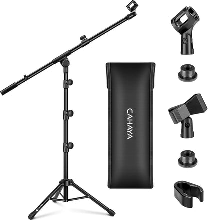 CAHAYA Adjustable Floor Mic Stand with Boom Arm, Carrying Bag - Gomix Brands Outlet