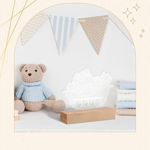 Little Prints Arca lui Noe Baby Night Light Lamp