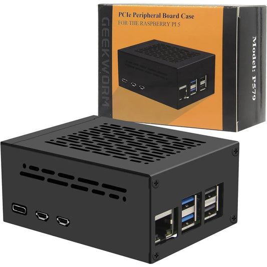 Geekworm P579 Metal Raspberry Pi 5 Case with M.2 Support - Gomix Brands Outlet