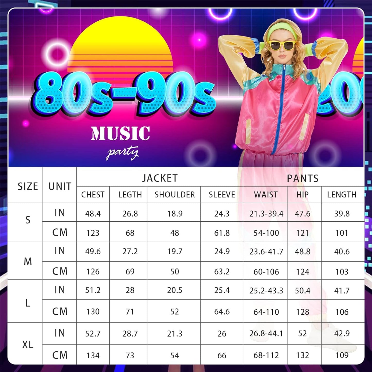 Hereneer Retro 80s 90s Pink Tracksuit with Accessories