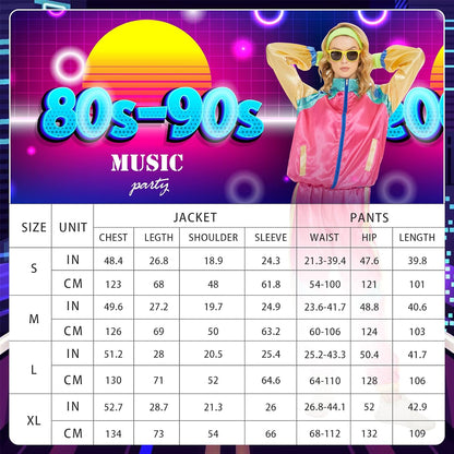 Hereneer Retro 80s 90s Pink Tracksuit with Accessories