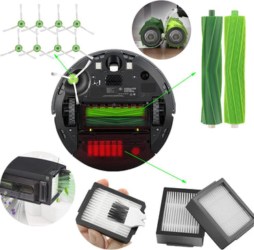 Asdazrxy Vacuum Cleaner Replacement Parts for iRobot Roomba i & E Series 22-Pack