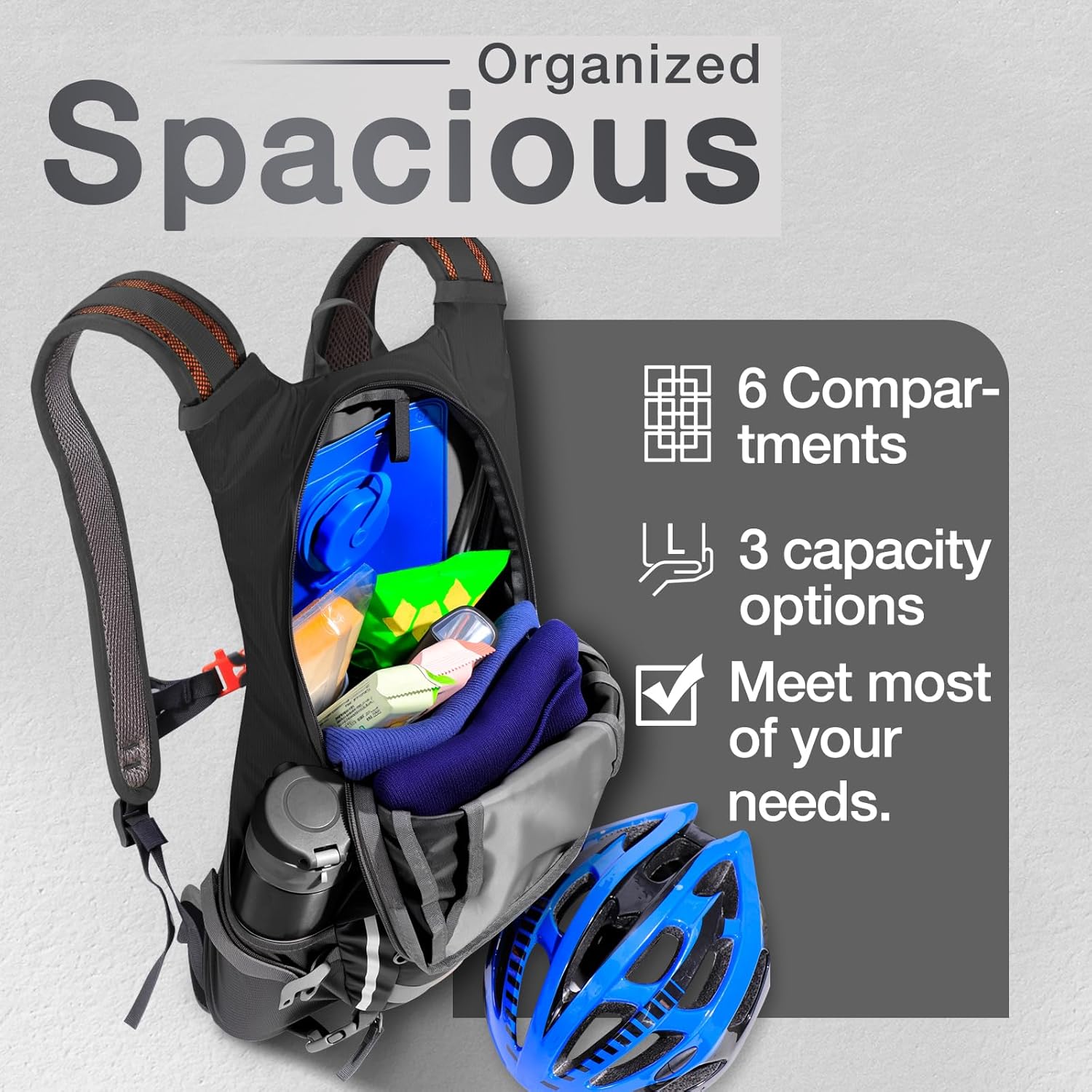 Waterproof Ultralight Bike Backpack 20L/25L/30L with Rain Cover