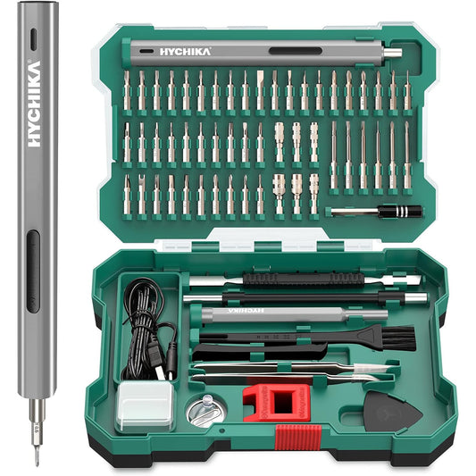 HYCHIKA Electric Precision Screwdriver Set: 67-in-1 Mini Mechanic Tool Kit