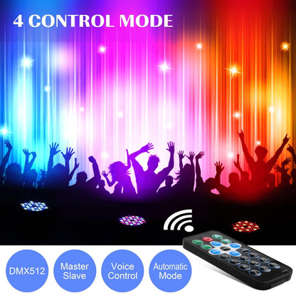 U`King HD-1082 RGB 36 LED Stage Light with Remote Control 72W