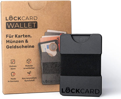 Lockcard Slim Wallet 4-Piece Bundle Black