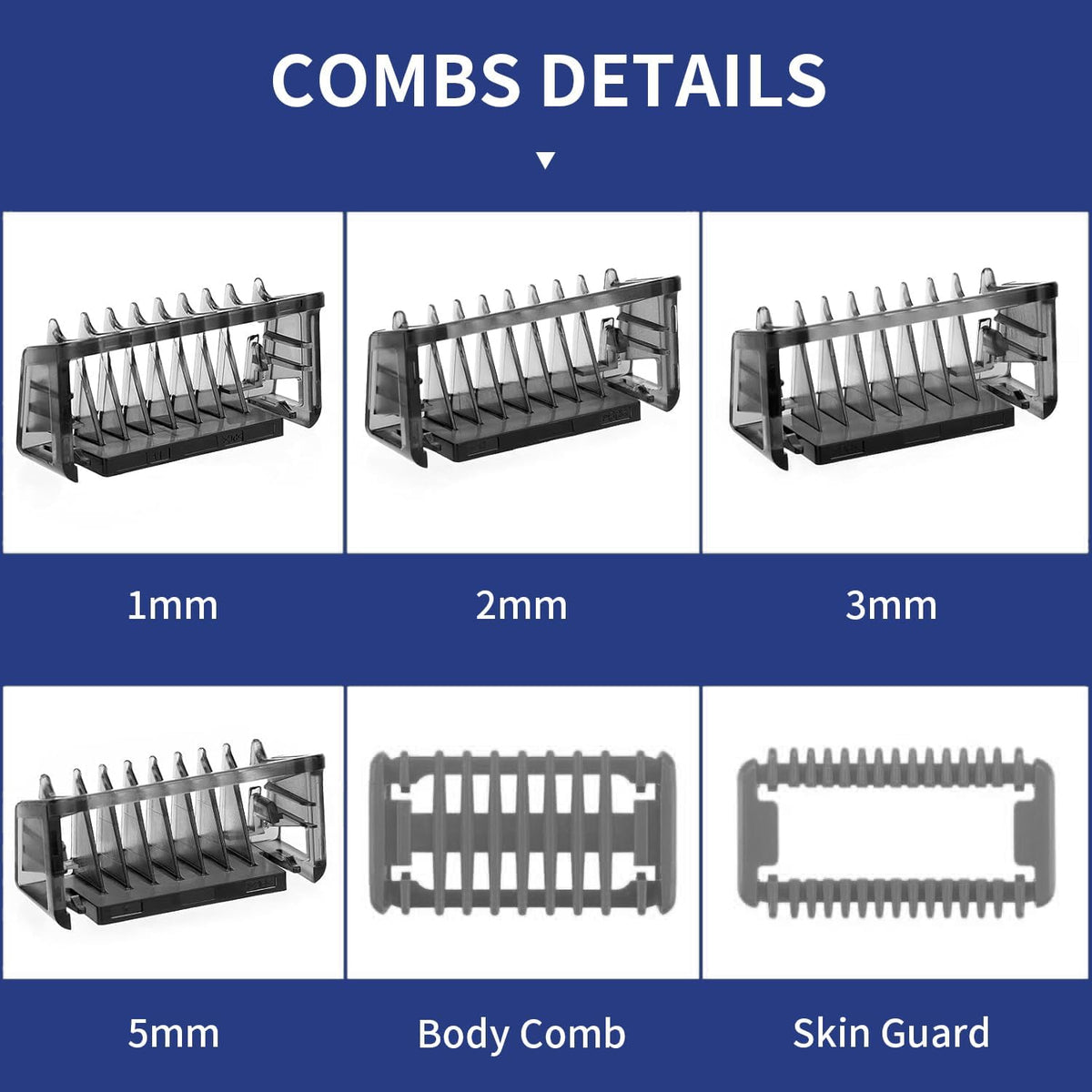 Yinke Shaver Stand with Guide Comb Set for OneBlade QP2520 QP2630