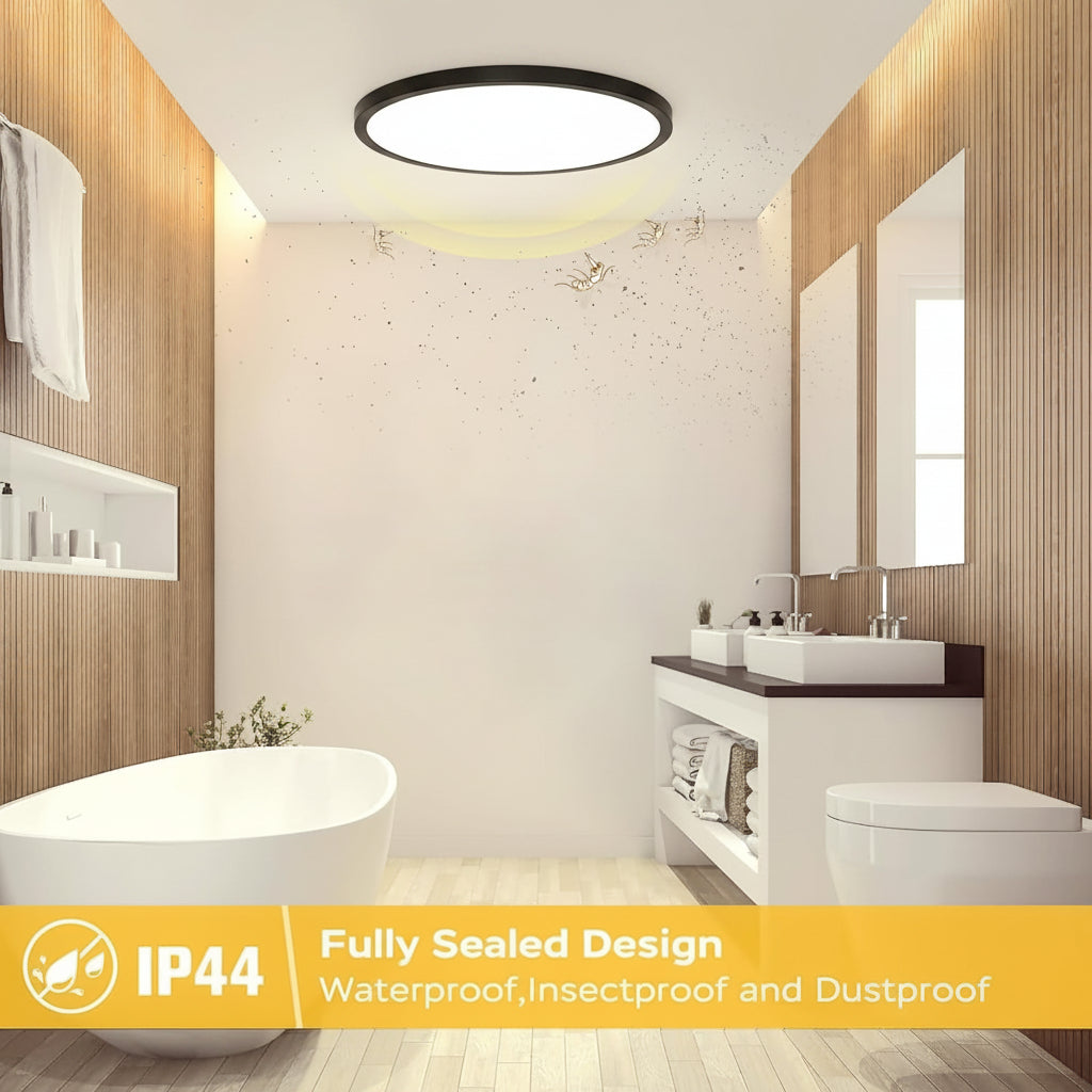 OUILA LED Round Ceiling Light 18W 1600lm IP44 22 cm