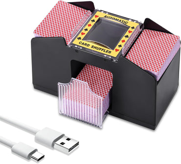 Automatic Electric Card Shuffler Machine for 2 Decks