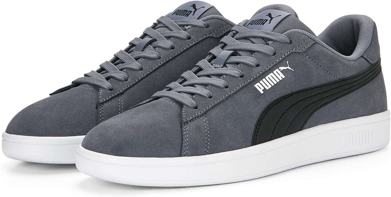 PUMA Smash 3.0 Unisex Low-Top Synthetic Leather Casual Sneakers
