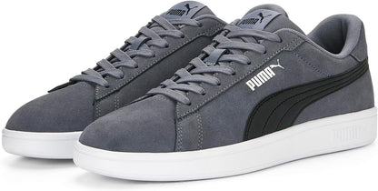 PUMA Smash 3.0 Unisex Low-Top Synthetic Leather Casual Sneakers