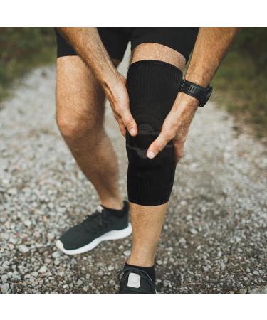 Milaiun Knee Brace 1pair In Black & Grey