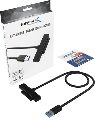 SABRENT USB 3.0 SATA to Adapter – 5Gbps Data Transfer