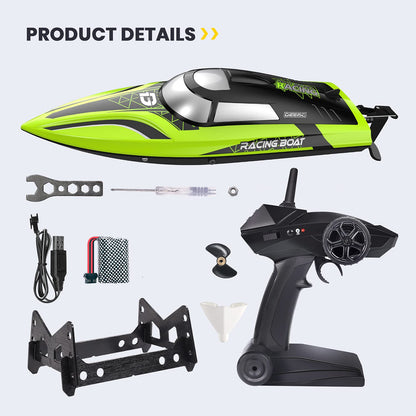 DEERC 2008-Green Remote Control Boat 35.6 cm