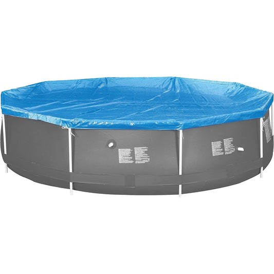 Avenli 300cm Round Pool Cover Tarpaulin with Drainage Holes