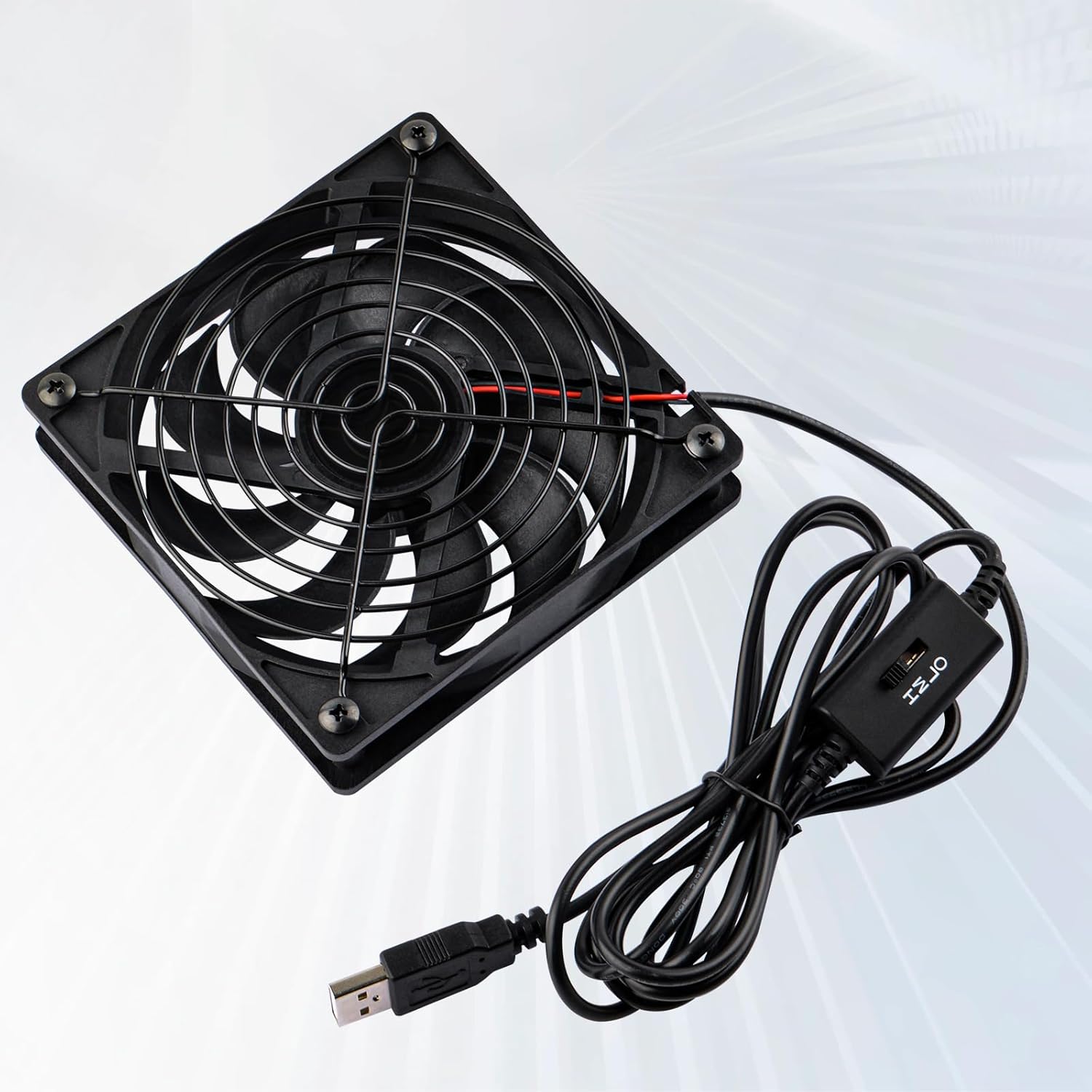 GeeekPi 120mm USB Cooling Fan, 1500 RPM, 53.35 CFM