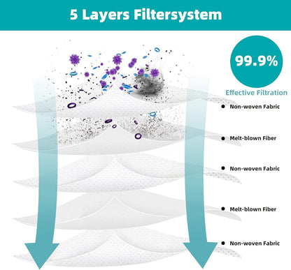 12-Pack VCA-ADB953 Dust Bags for Samsung Bespoke Jet Vacuum