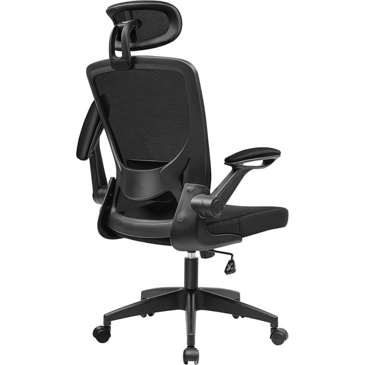 KERDOM Ergonomic Mesh Office Chair with Adjustable Lumbar, Flip‑Up Arms