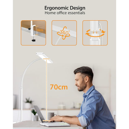 iFalarila 160 LED Desk Lamp with Remote Control, 70cm Adjustable Gooseneck, USB Powered