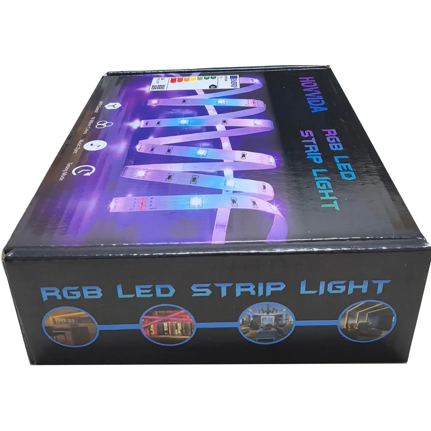 HOVVIDA 5m RGB LED Strip with App, Remote, Music Sync - Gomix Brands Outlet