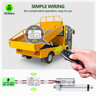 Wireless DC Motor Remote Control Switch 12V-80V 5A Relay