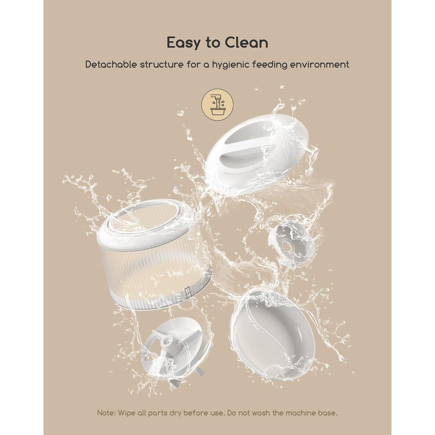 Faroro 4L Automatic Cat Feeder with 3MP Night‑Vision Camera